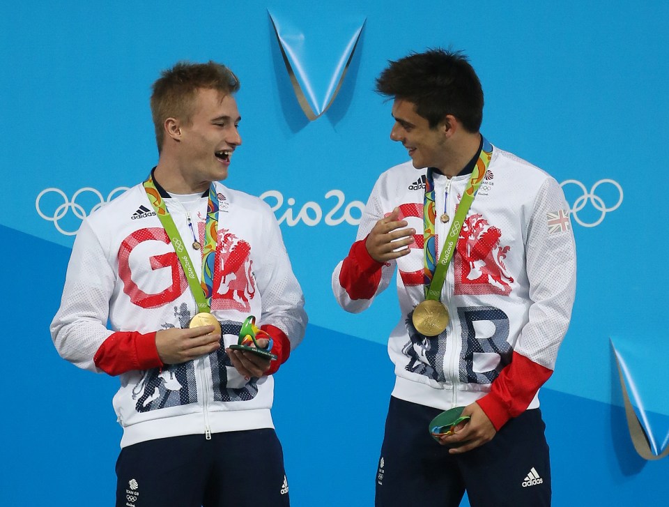 British duo are delighted to win nation's first ever gold in the diving