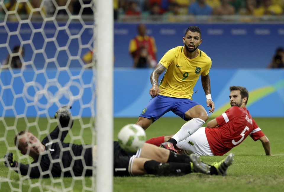 Gabriel Barbosa scored twice as Brazil finally hit top gear