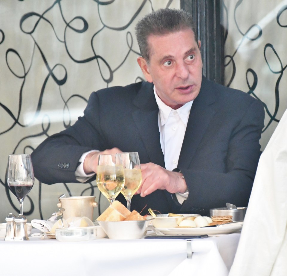  Charles and Trinny looked deep in conversation during their dinner