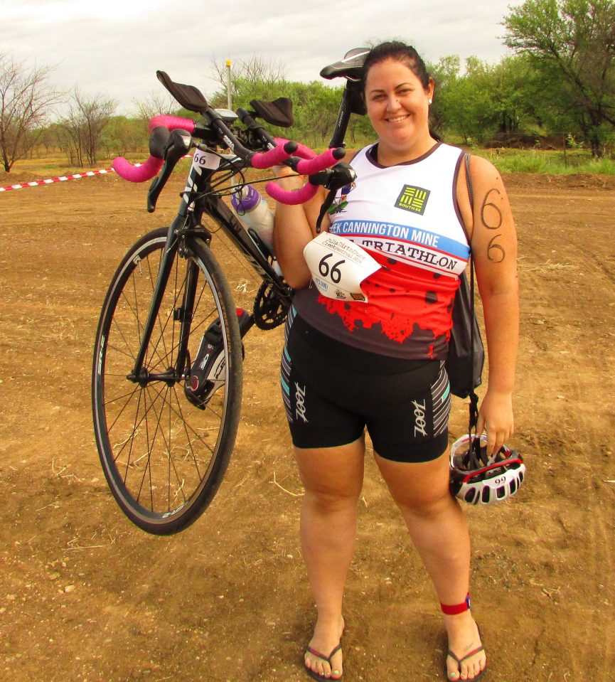  She has now completely overhauled her lifestyle and takes part in triathlons