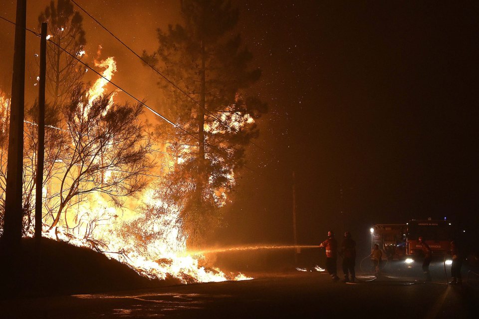  Firefighters are still battling six major blazes in the north of mainland Portugal today