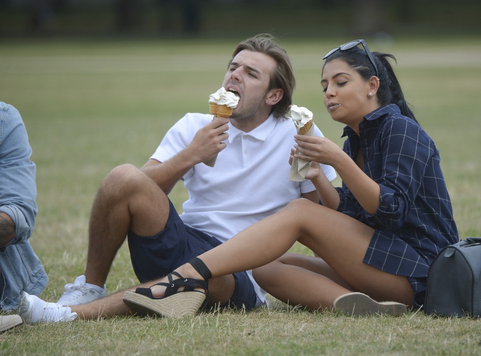 Love Island winners Nathan Massey and Cara De La Hoyde on a mate date with Olivia Buckland and Alex Bowen