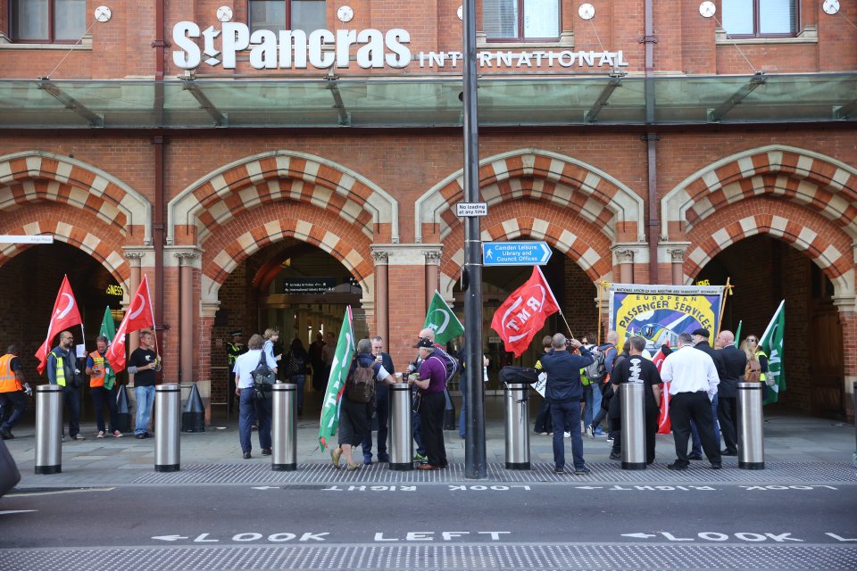  Striking RMT workers have failed to cause too much disruption today as only one Eurostar train has been cancelled