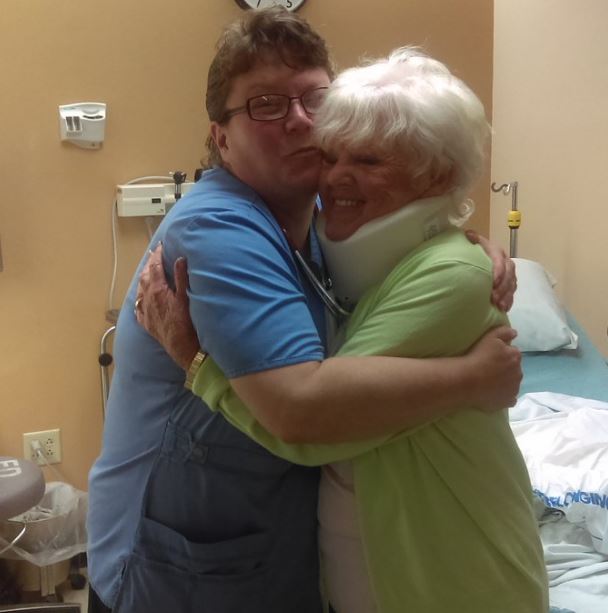  Rhonda Lynam and her mother, Gerry, were one of the last people to leave the hospital after the ordeal