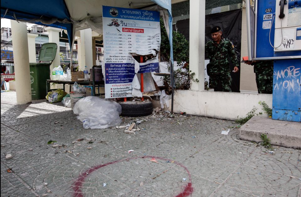  Five tourists spots were struck across the country during a terror-filled night in Thailand