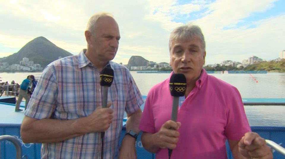 Redgrave begins to get annoyed and stares at Inverdale