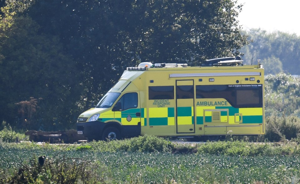  Paramedics were called to the scene and the man was airlifted to Addenbrooke's Hospital in Cambridge