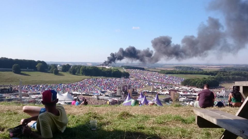  At least six cars are thought to have caught fire in the west car park