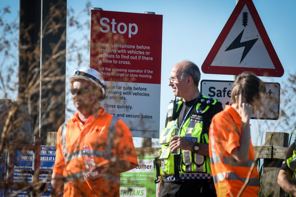  British Transport Police confirmed they were on the line after the accident and were being assisted by ambulance colleagues