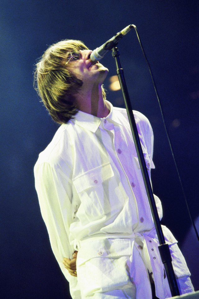  Liam Gallagher performing at Knebworth