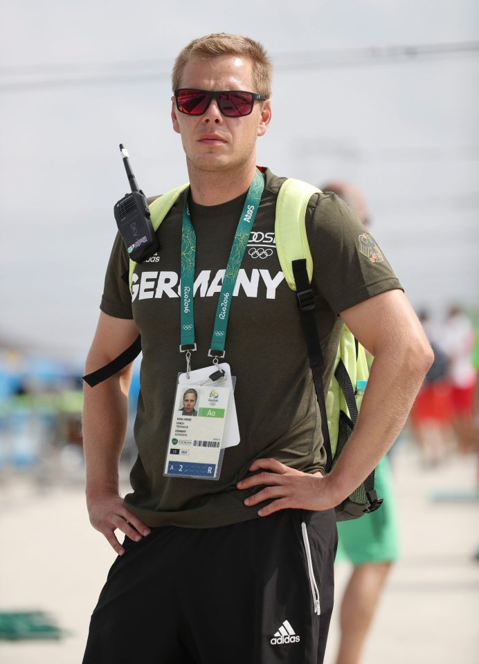  Henze coached the German women's canoe slalom team for the Rio games