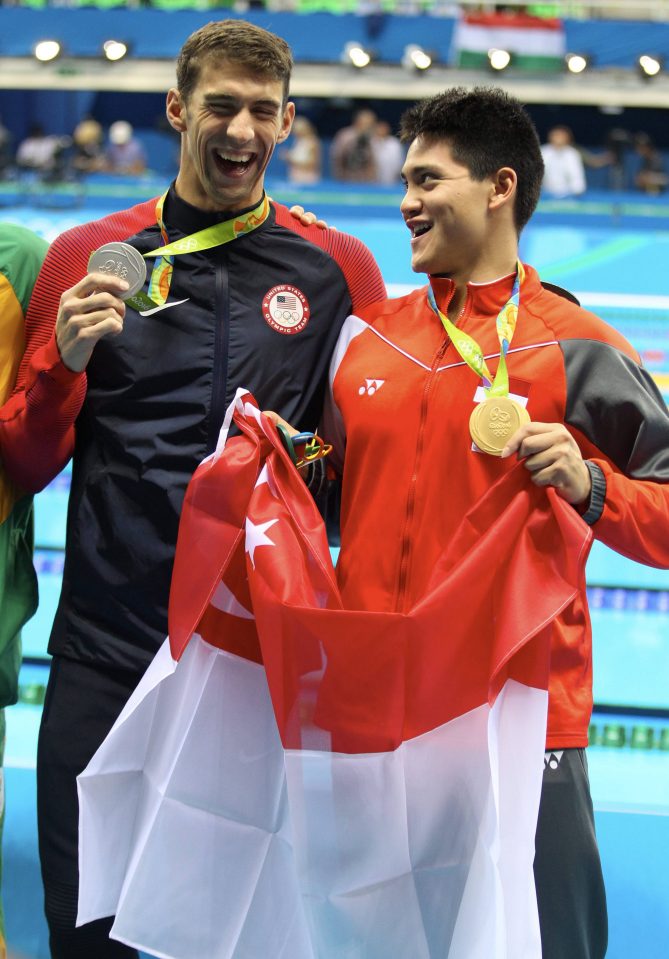 Joseph Schooling beat Michael Phelps to take gold in the Men's butterfly