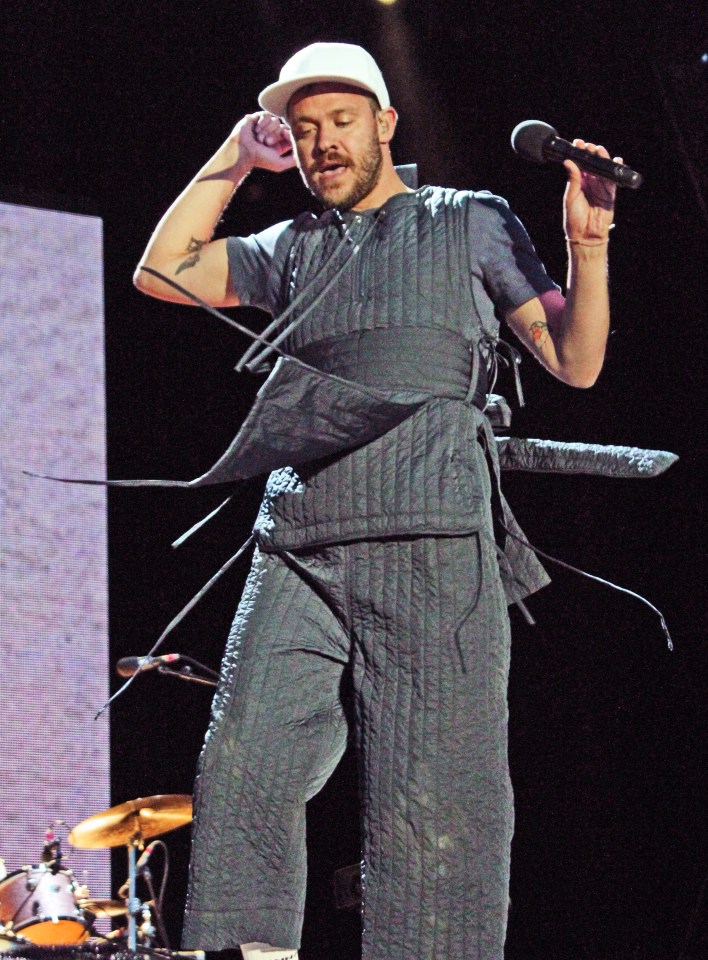 Will Young donned an unusual outfit for his performance in Cheshire this week 