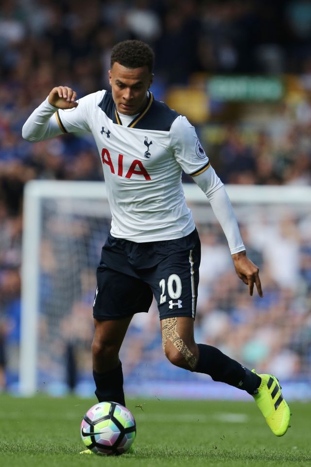  Dele Alli sporting his adidas boots, also donned by Man United's record buy Paul Pogba