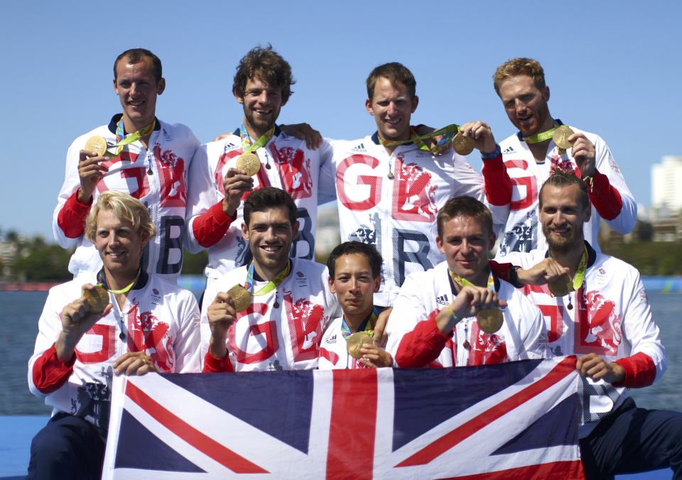  Great Britain stormed to victory in men's eights