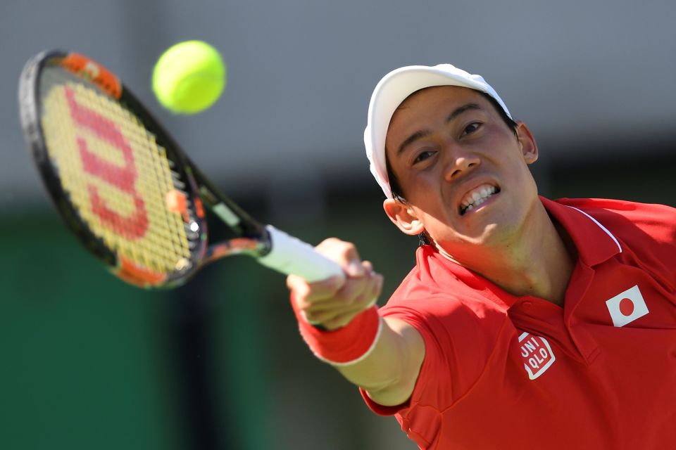 Japan's Kei Nishikori put up a fight in the second set but was blown away in the first