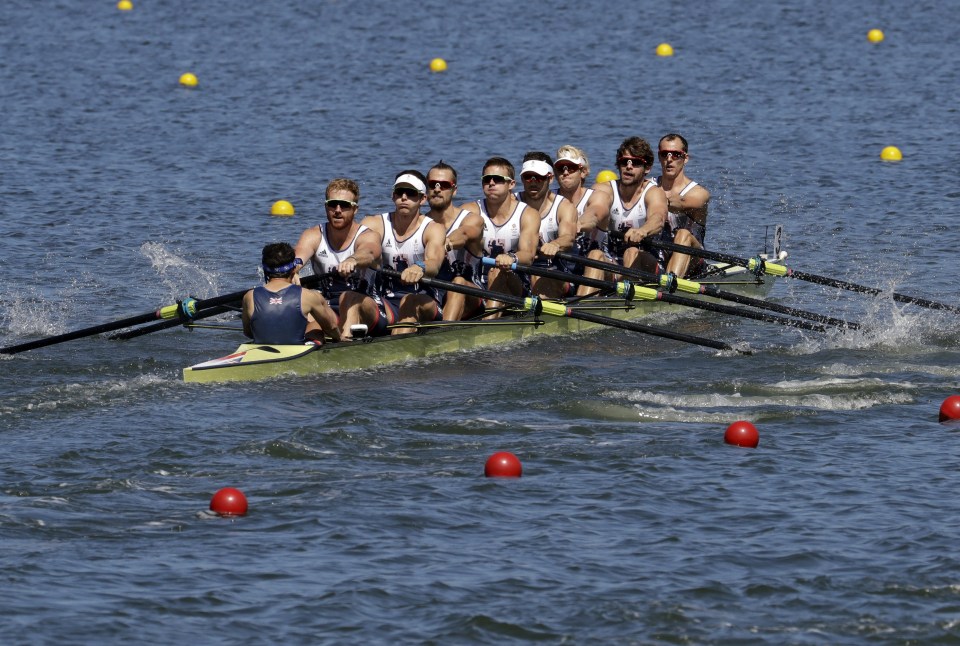 Cox Phelan Hill yelled the Brit lads on to gold in the men's eight during a dramatic finale to the rowing