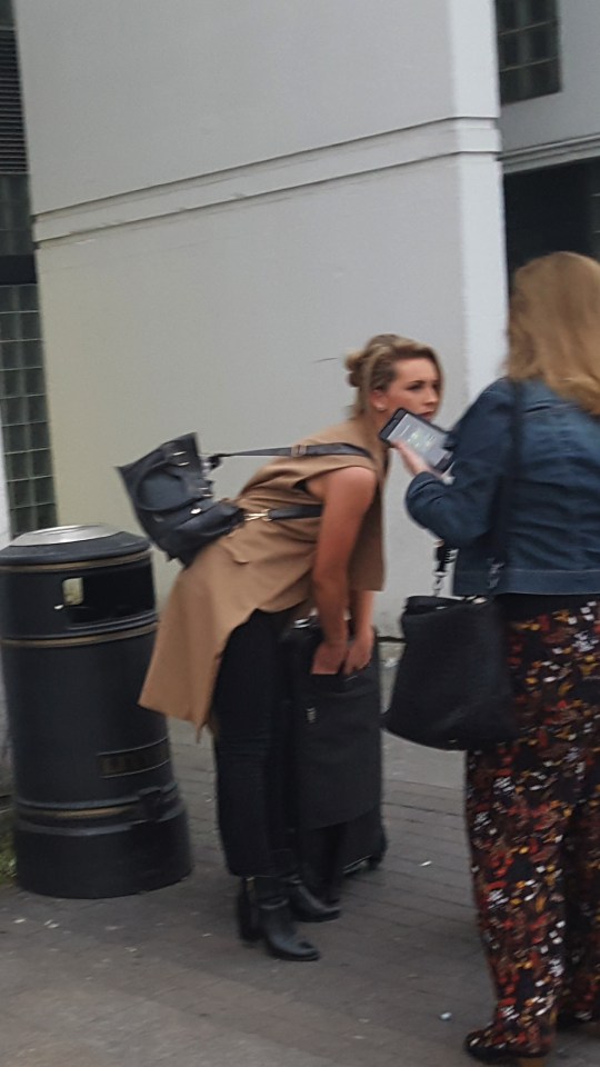 McCollum was bombarded by journalists when she landed at Dublin airport