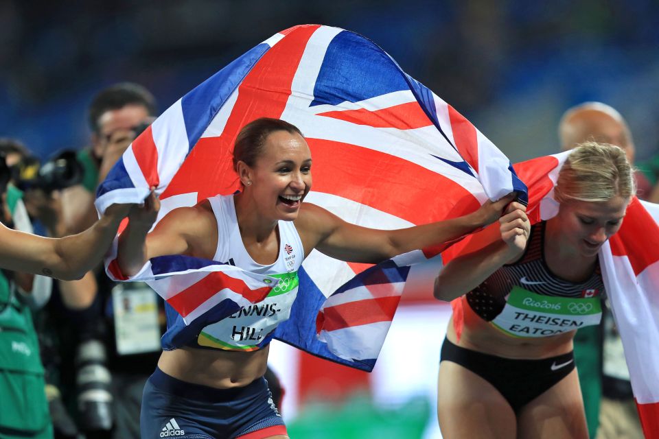 Jessica Ennis-Hill claimed silver in the women's heptathlon after being pipped by Belgian prodigy Nafissatou Thiam