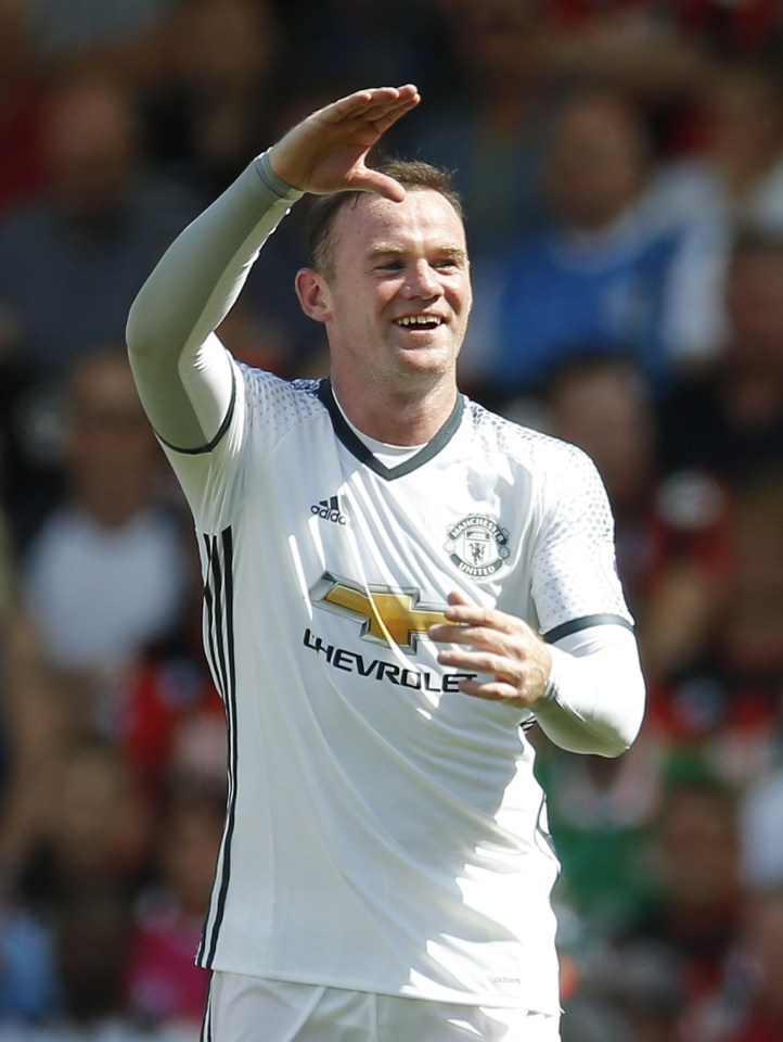  Wayne scored Manchester United's second goal against Bournemouth