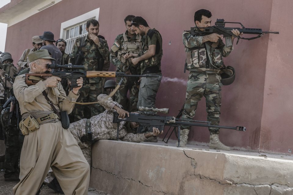  Peshmerga troops say they captured twelve ISIS held villages on the outskirts of Mosul in their offensive