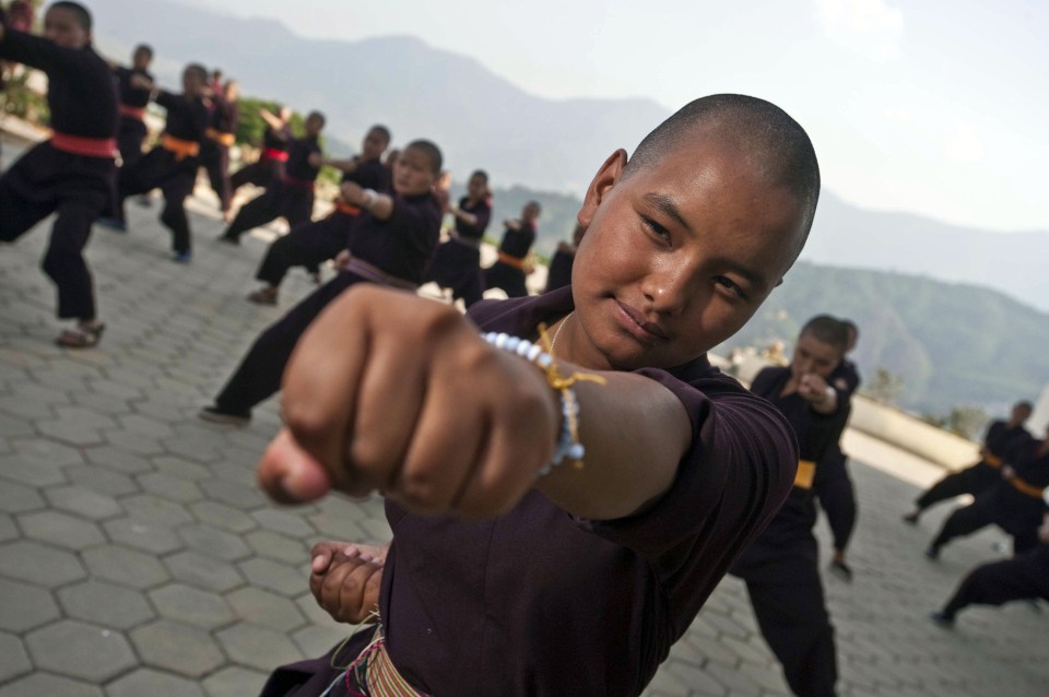  They learn how to punch, kick and hand chop during their lessons