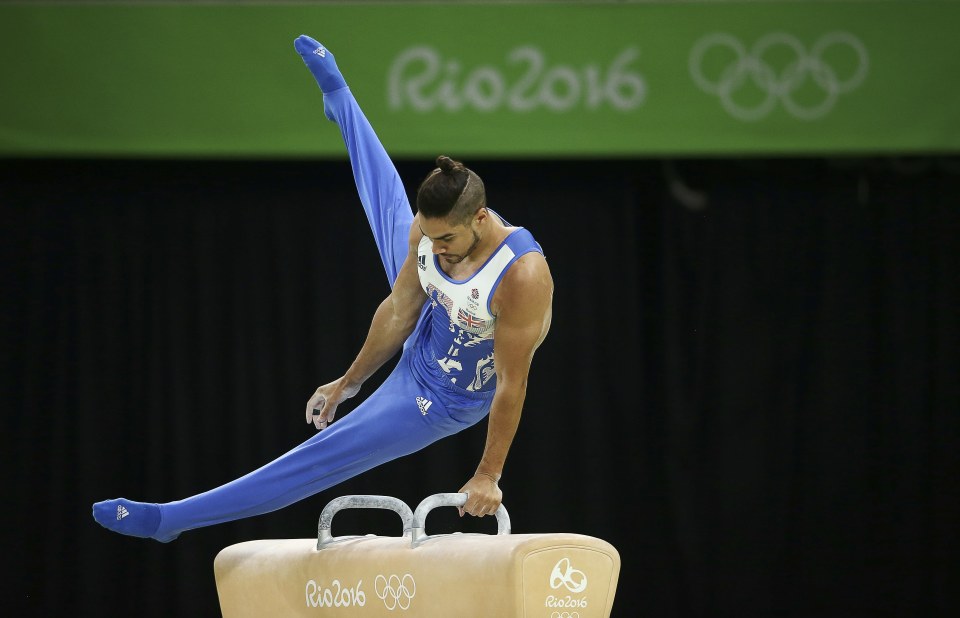  Louis in the Men's Pommel Horse final on Sunday