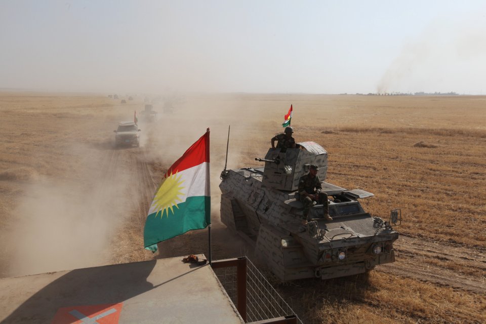  Kurdish forces began a fresh advance on Mosul on Sunday