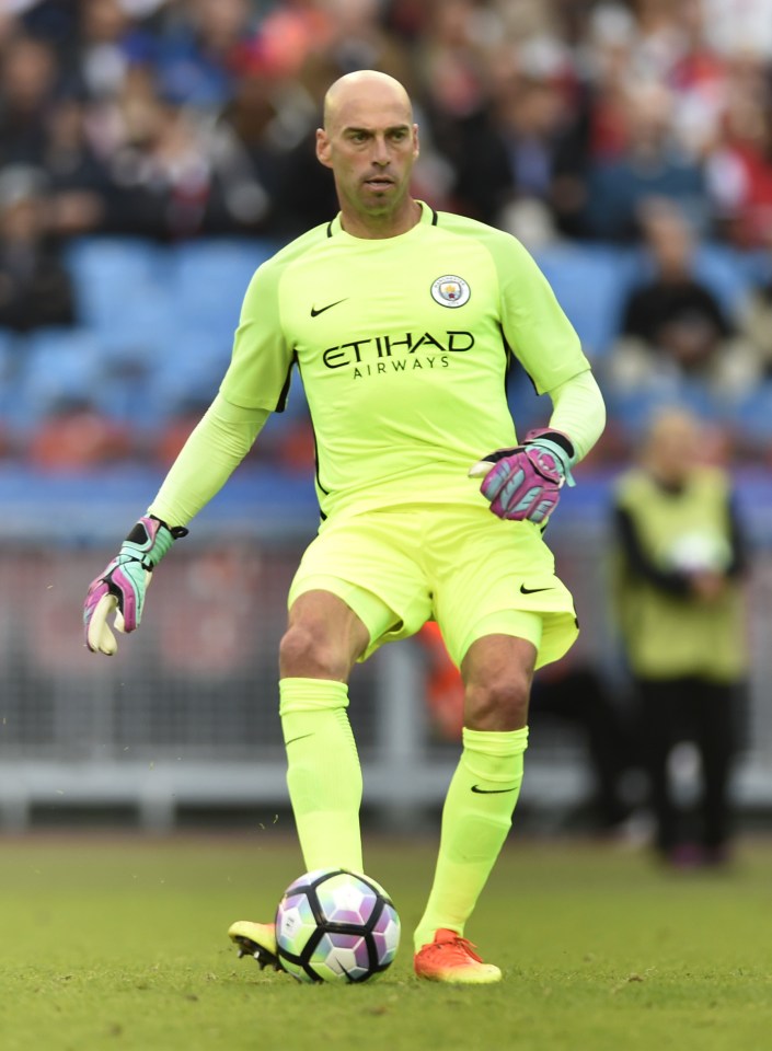 Willy Caballero was chosen ahead of Joe Hart for his ball-playing capabilities