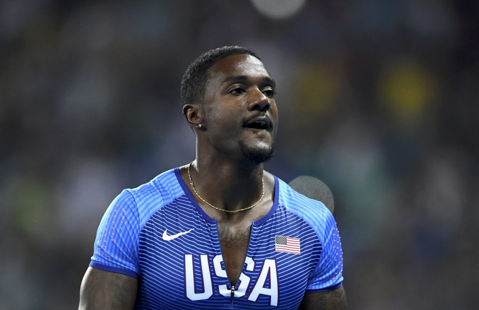  Unpopular former drug cheat Justin Gatlin finished with the silver medal