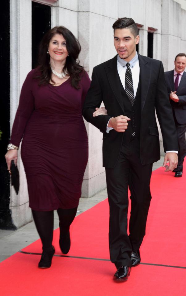 Louis Smith with his mum Elaine