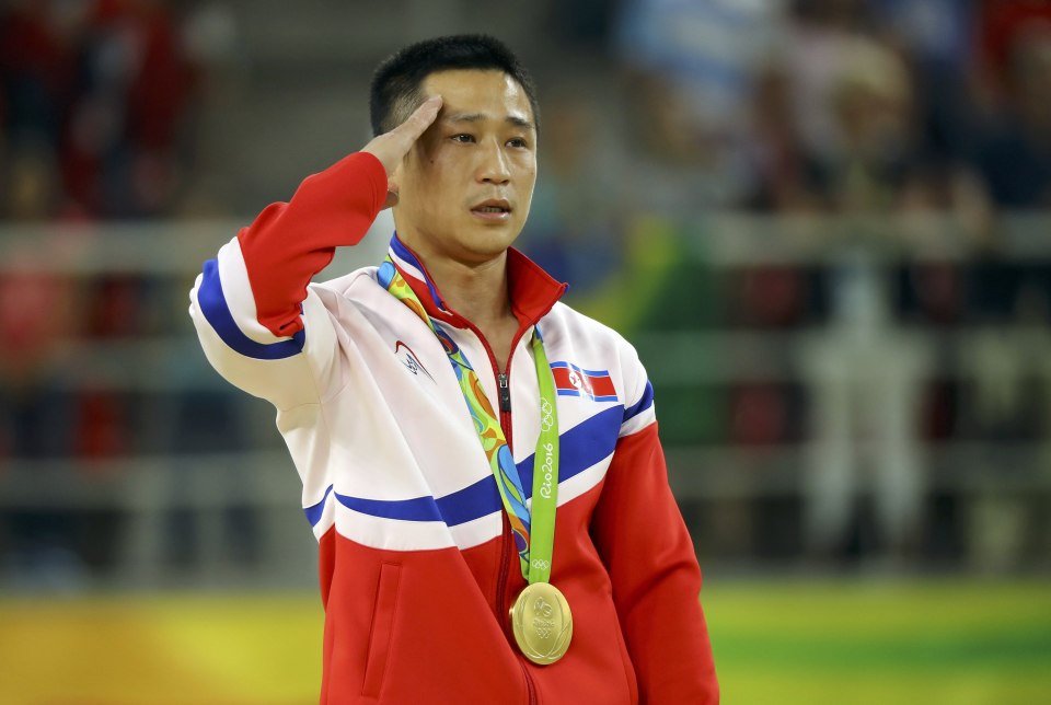  Ri Se-gwang was one of the rare success stories, taking gold in the men's gymnastics vault