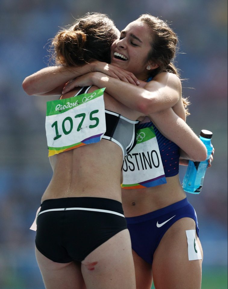 Two runners provided the most inspiring moment of the Olympics so far