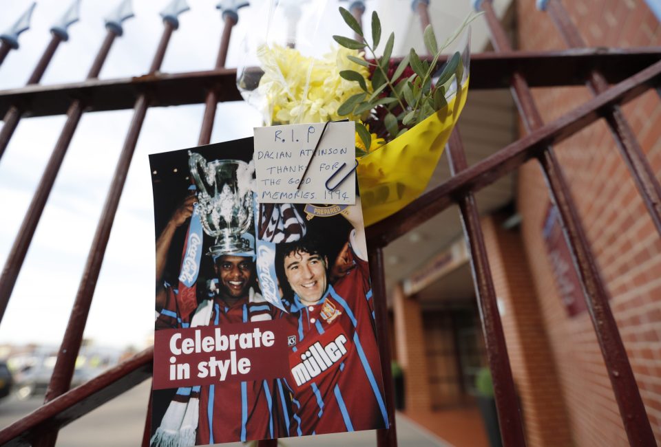 Fans laid tributes to Atkinson a day after his death near the home of his father