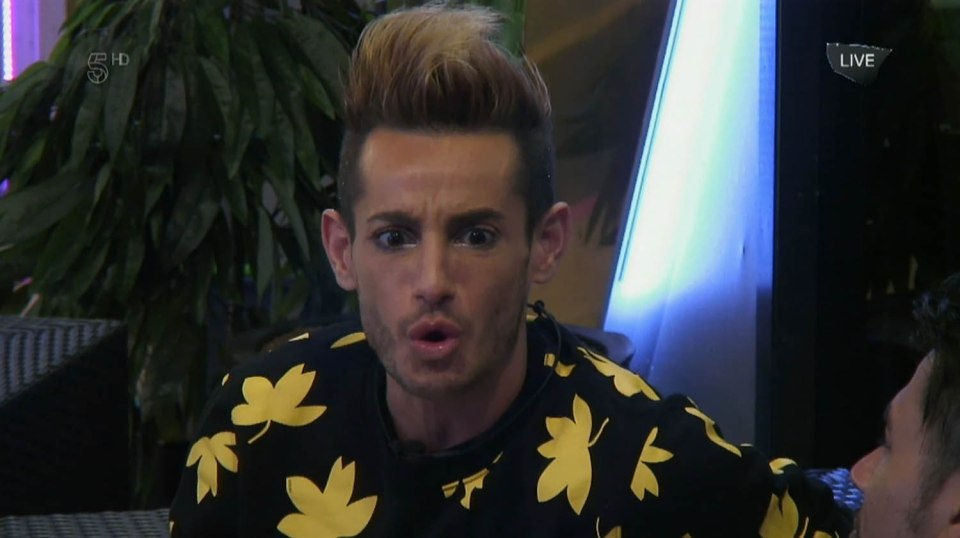 Frankie Grande admitted he hadn't been horny in the house, but had crushed on Stephen Bear when he first entered the house