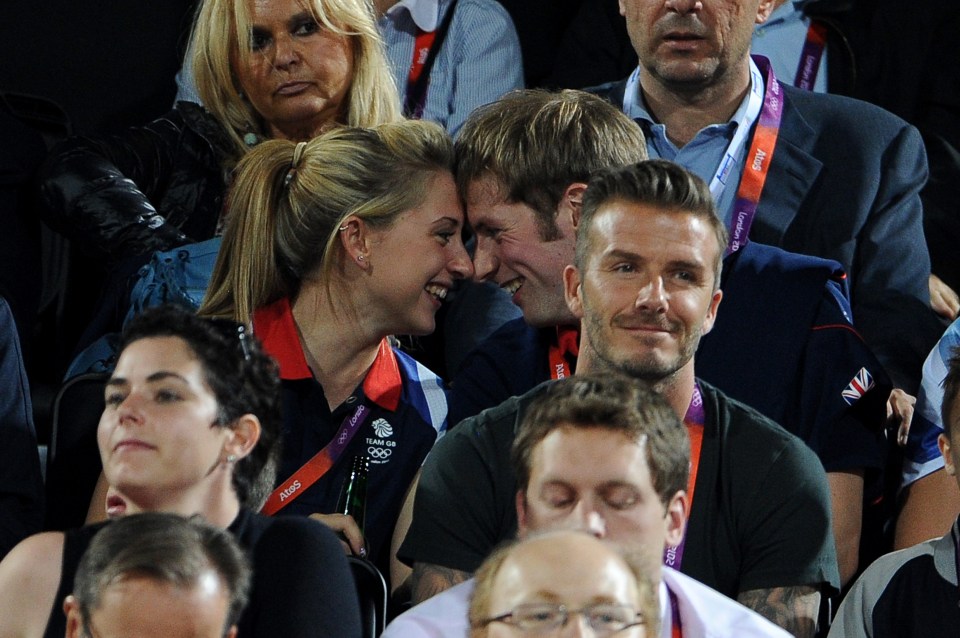  They first went public with their relationship at the London 2012 Olympics when they were snapped smooching behind David Beckham