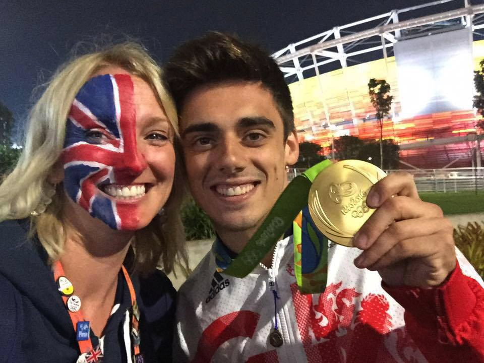  Kirsty with Chris Mears and his medal