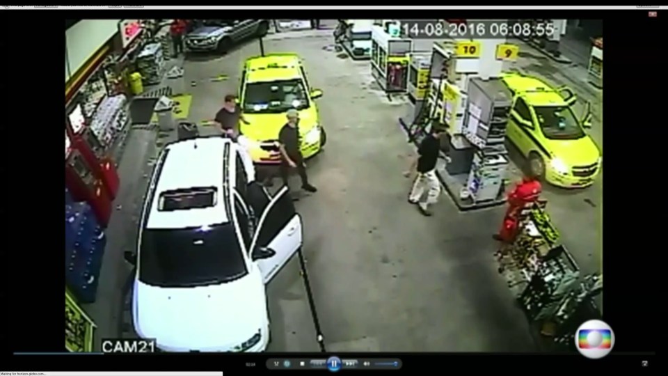 Ryan Lochte gas station video