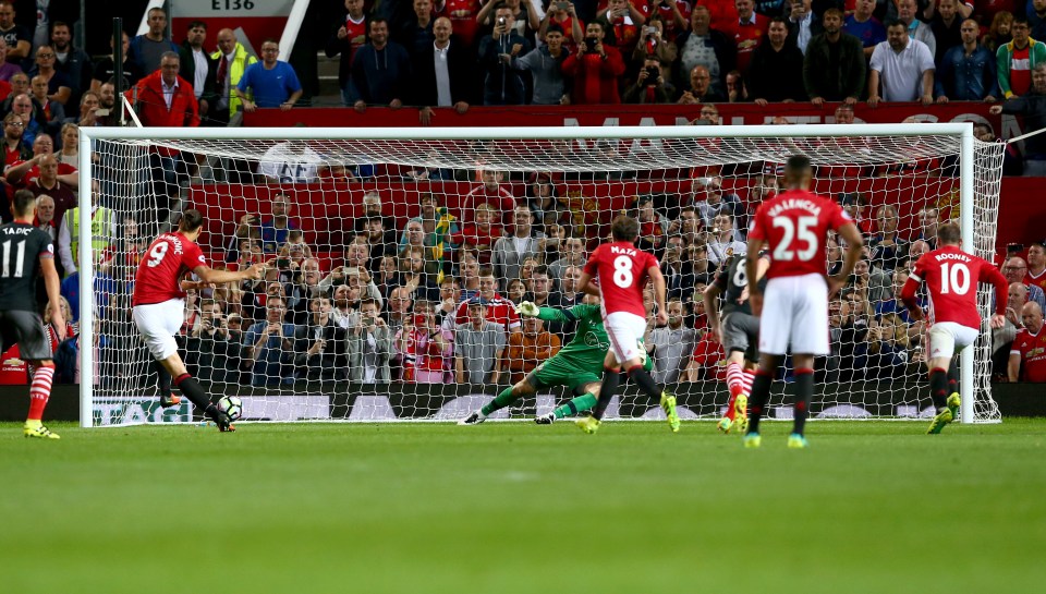  Zlatan Ibrahimovic makes it two from the penalty spot to seal the win