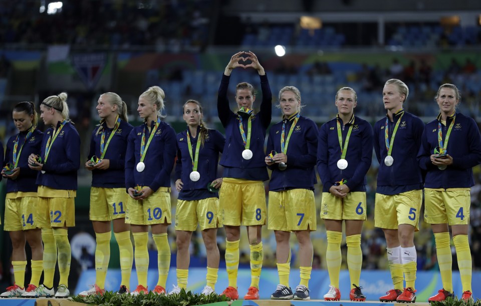 Sweden were happy with silver after coming close to shock victory