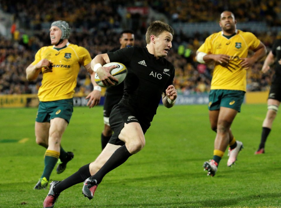  Beauden Barrett was in supreme form as the All Blacks thrashed Australia