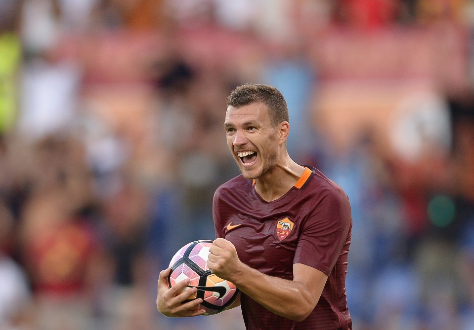  Edin Dzeko got himself on the scoresheet for Roma