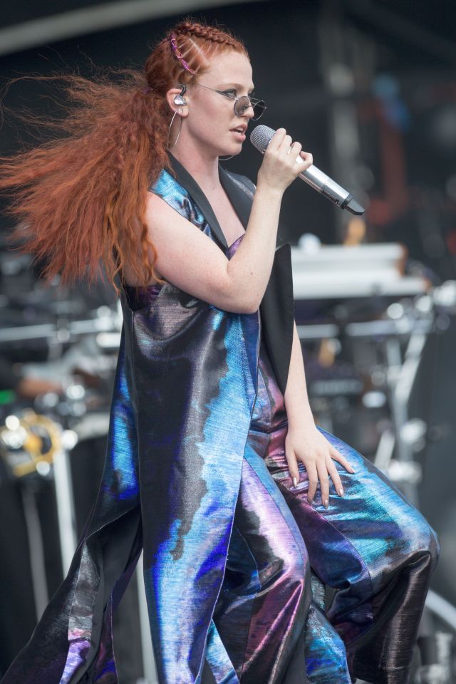 Jess Glynne looked super funky as she took to the stage