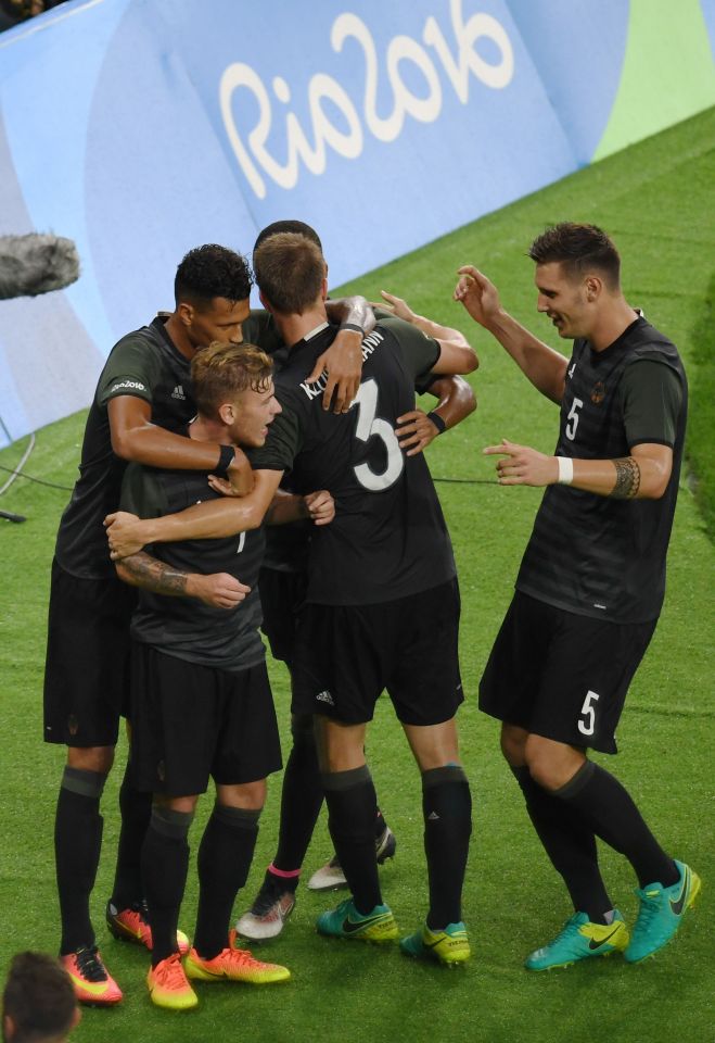 Germany celebrate and show they are not giving up without a fight