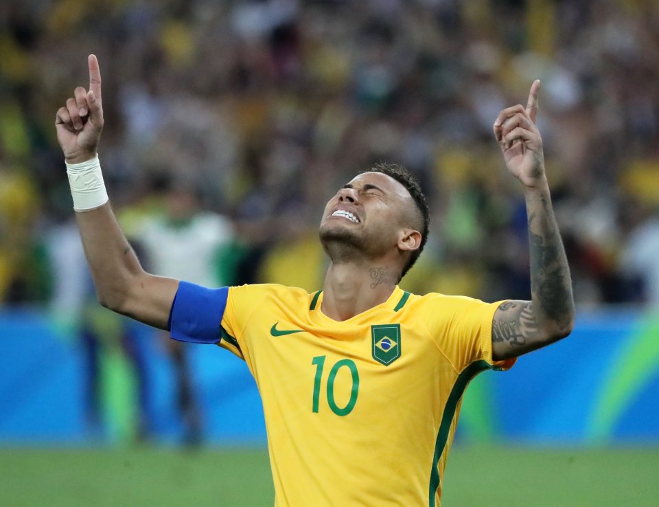 Neymar breaks down in tears as he wins Olympic gold for Brazil in Rio