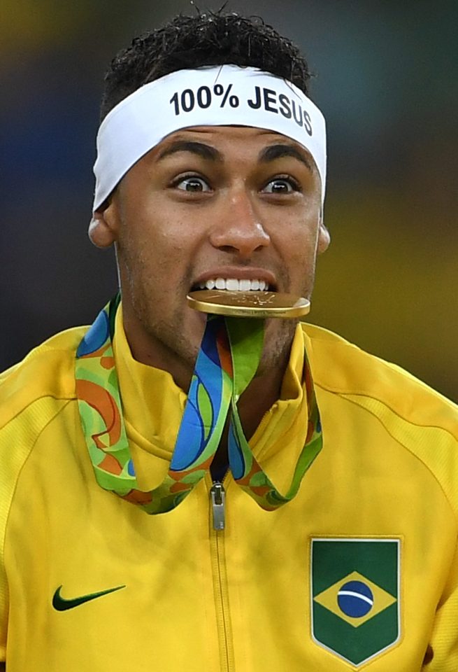 Neymar finally gets his hands on Olympic gold after missing out in 2012