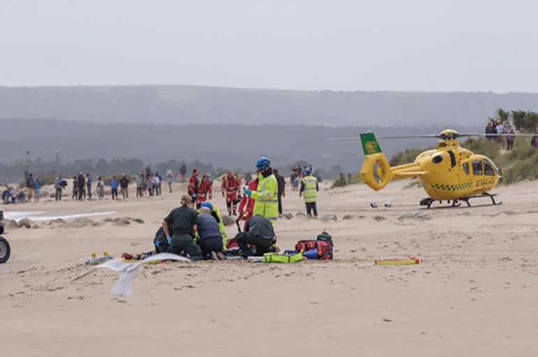  A spokesman for the Maritime and Coastguard Agency said the victim had gone outside marked safe-swim zones