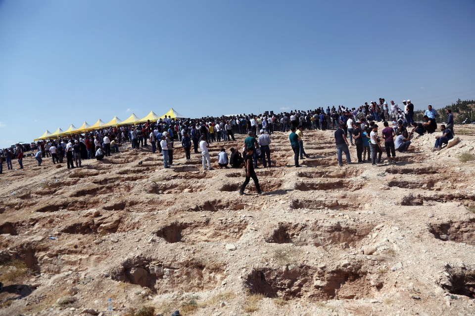  Graves had to be dug for those killed for those killed in the attack