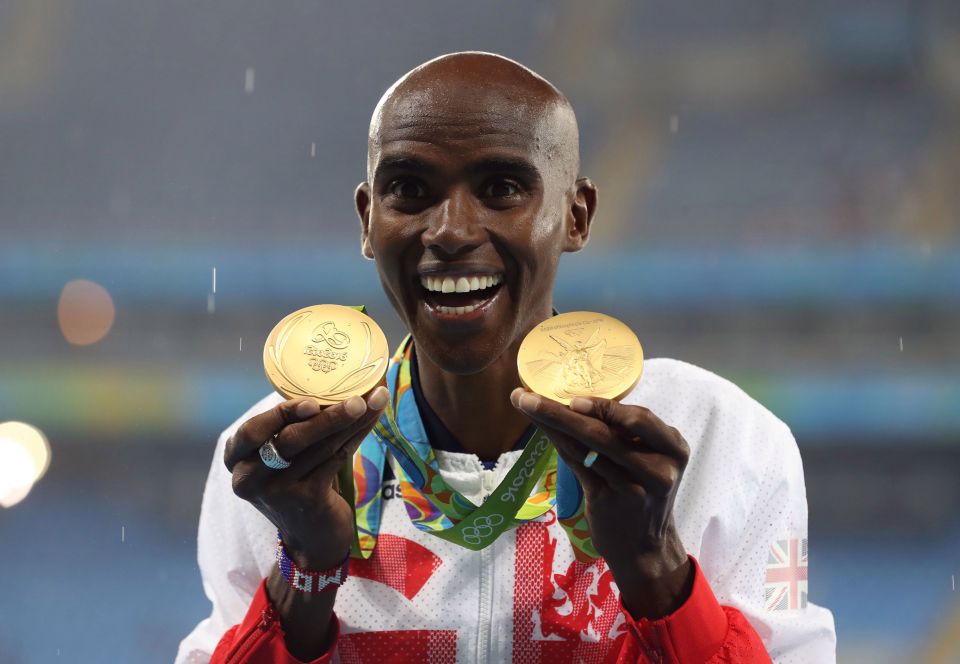  Mo won gold in 5,000m and 10,000m at the Rio Olympic games