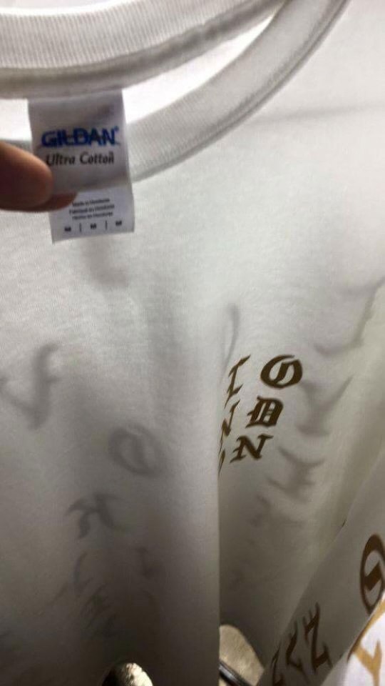 One fan was outraged to realise their £70 T-shirt was a cheap shirt with an expensive logo